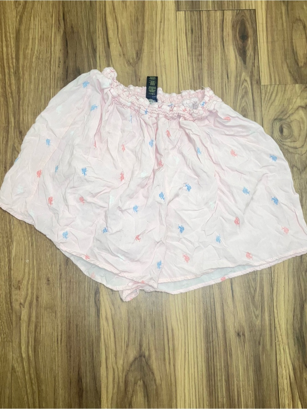Pink polo shorts